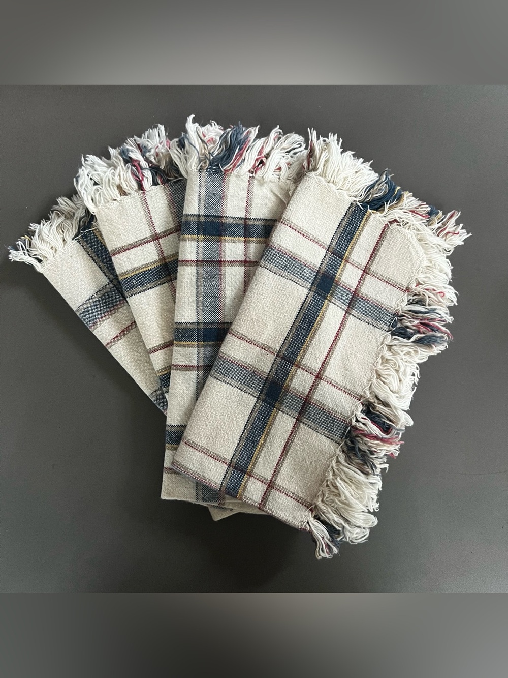 Farmhouse Plaid Napkin Set (4)